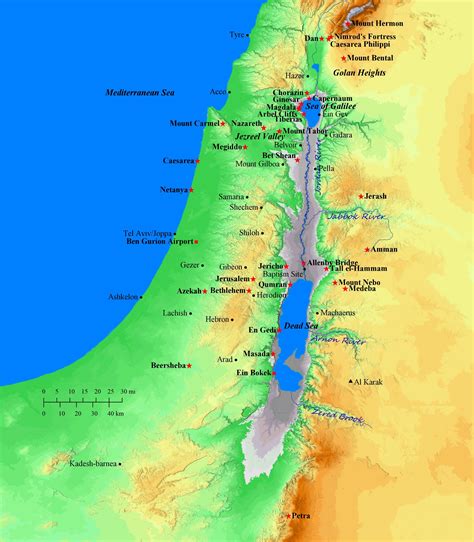 MAP of the Holy Land